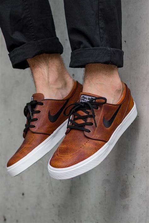 nike lederen sneakers|leder sneaker herren.